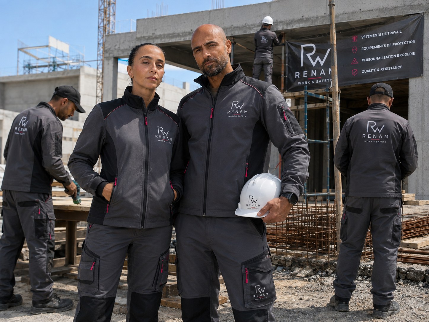 Équipe RENAM sur un chantier