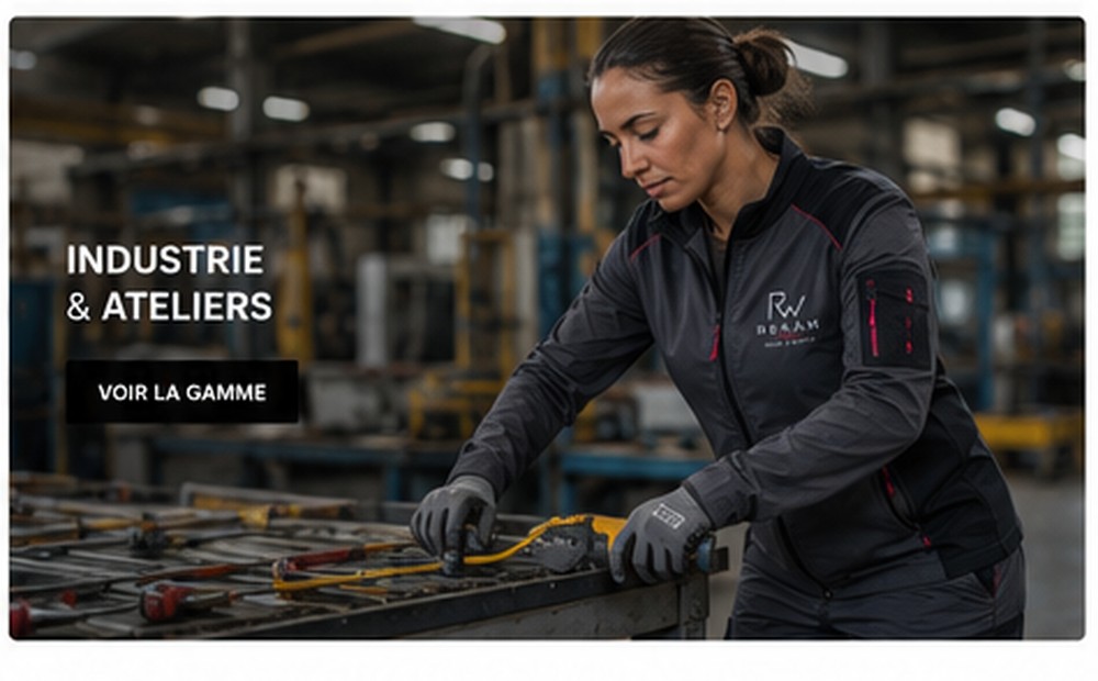 Professionnelle RENAM en atelier industriel